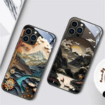 Smartphone Case Mount Fuji Design Sound-Activated LEDs