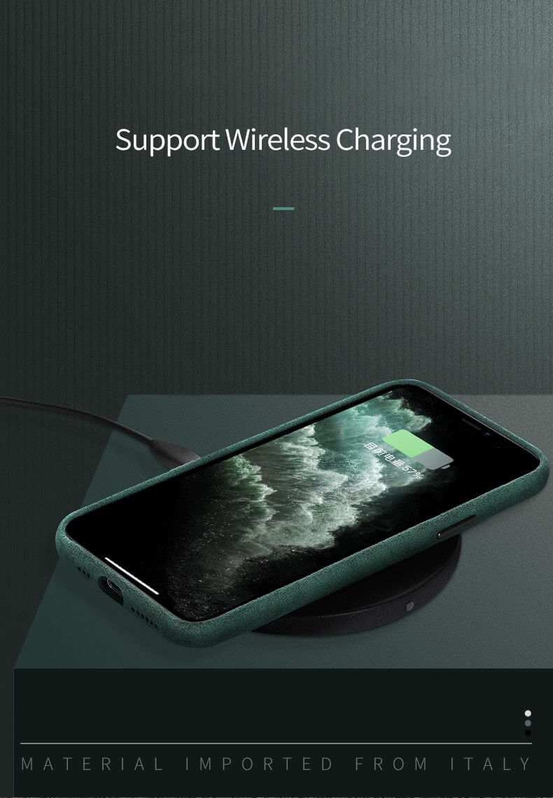 Smartphone Case Soft-Touch Wireless Charging Raised Camera Protection