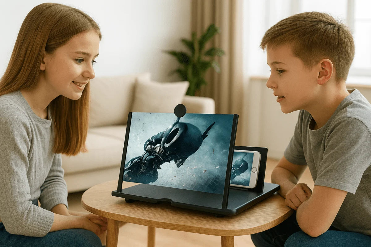 Smartphone Screen Magnifier Foldable HD 3–4× Magnification