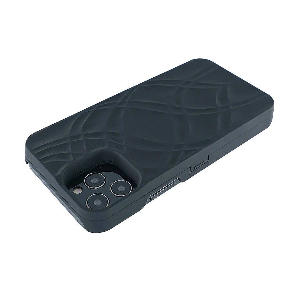 Smartphone Wallet Case Built-In Mirror Card Storage Shock-Resistant Protection