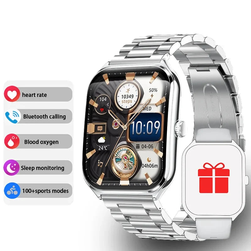 Smartwatch 1.96 Inch AMOLED Heart Rate & Sleep Tracking