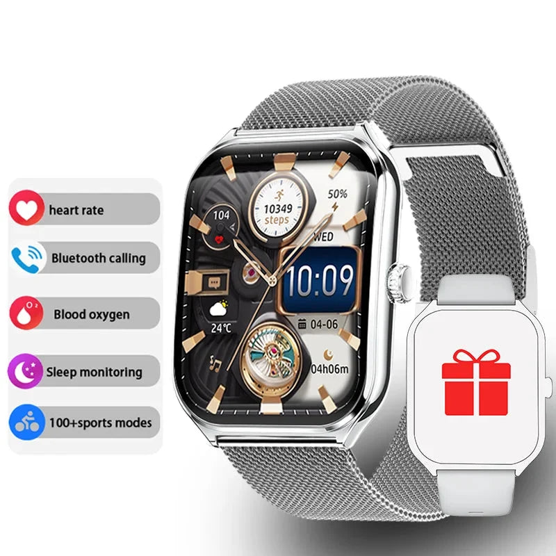 Smartwatch 1.96 Inch AMOLED Heart Rate & Sleep Tracking