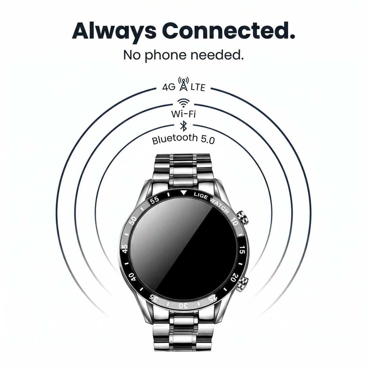 Smartwatch 4G LTE Calling & GPS Navigation