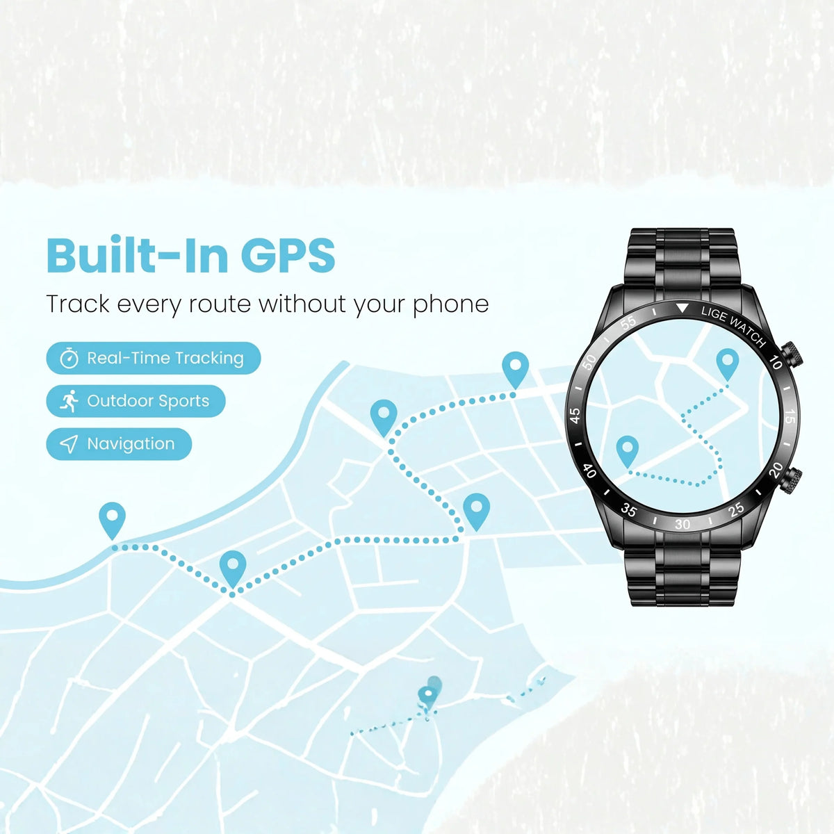 Smartwatch 4G LTE Calling & GPS Navigation