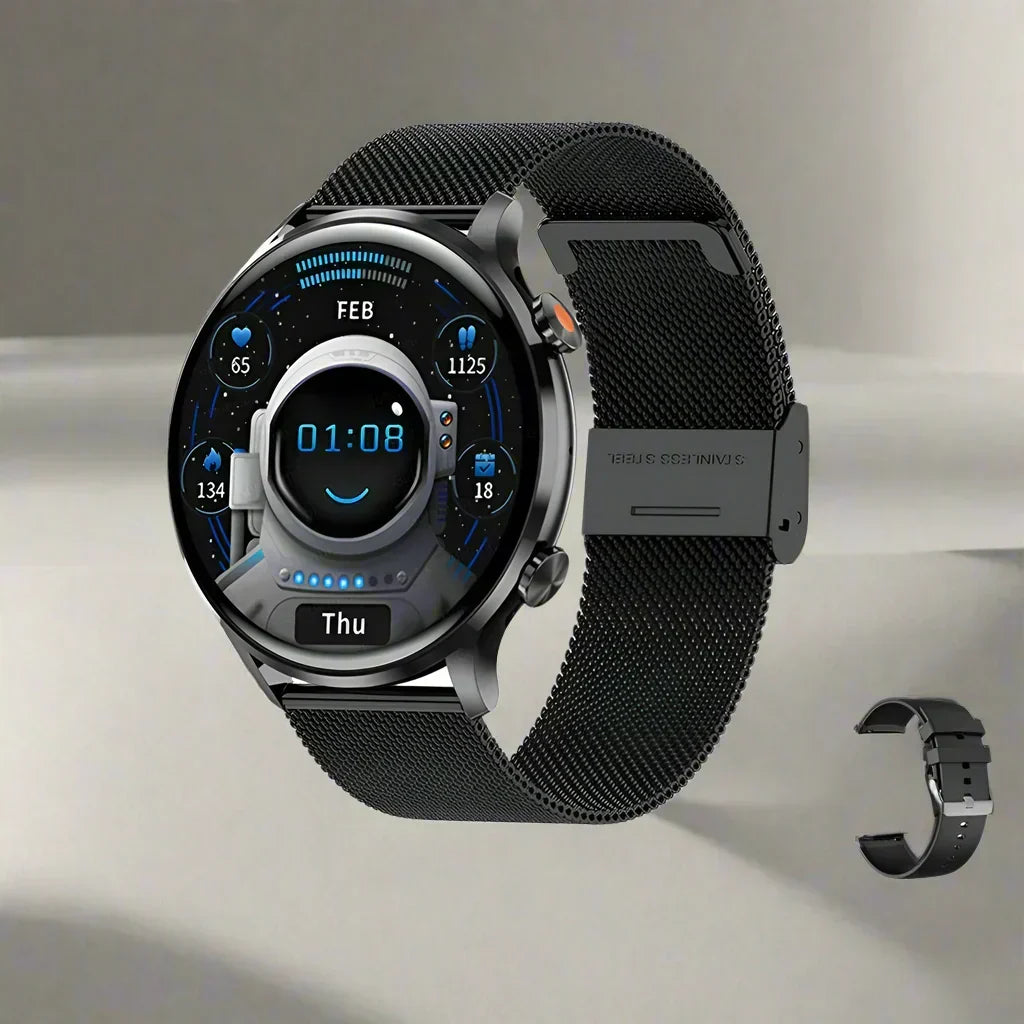 Smartwatch AMOLED Display Bluetooth Calling IP68 Water Resistant