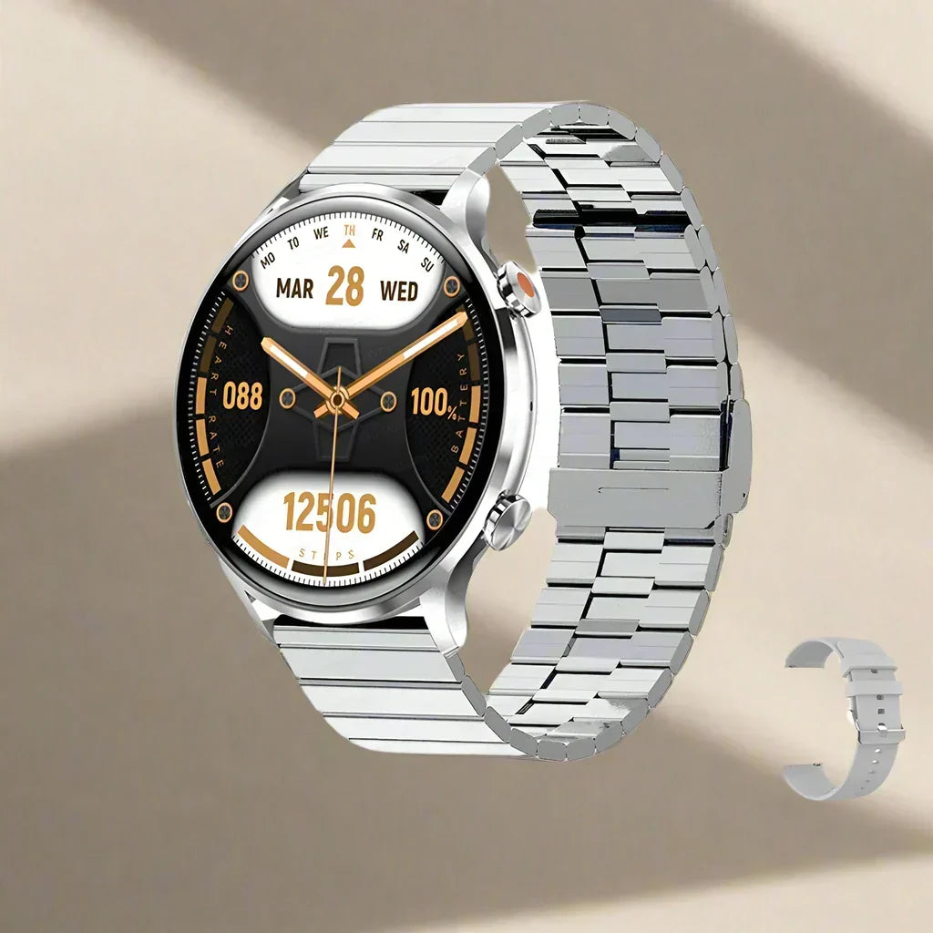 Smartwatch AMOLED Display Bluetooth Calling IP68 Water Resistant