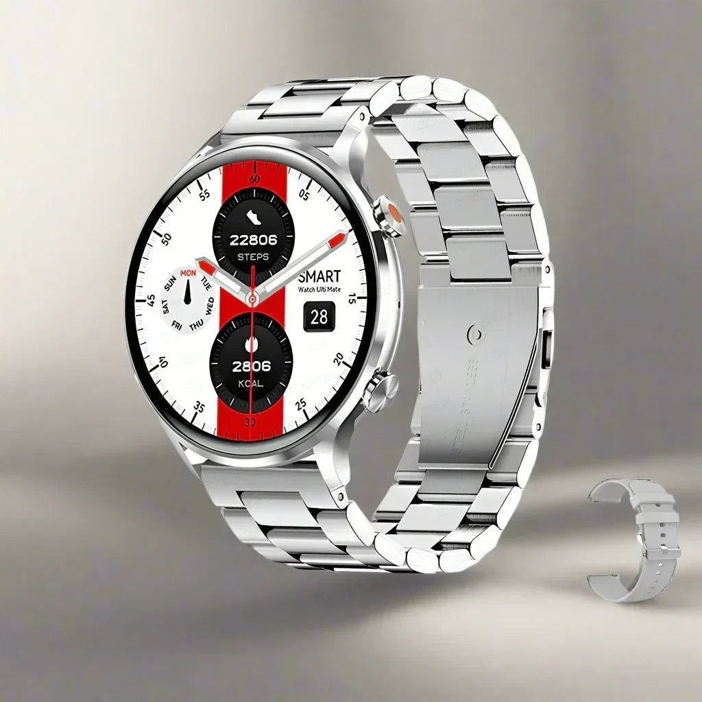 Smartwatch AMOLED Display Bluetooth Calling IP68 Water Resistant