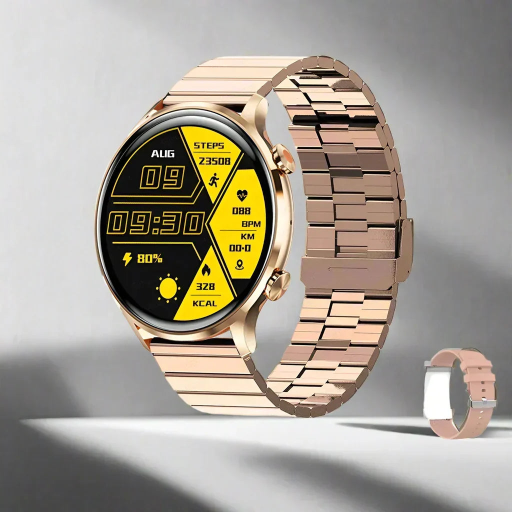 Smartwatch AMOLED Display Bluetooth Calling IP68 Water Resistant