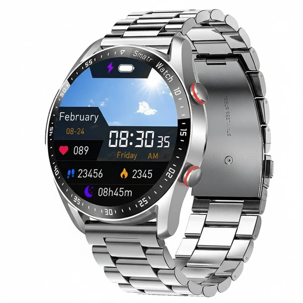 Smartwatch ECG & PPG Monitoring Calling Function