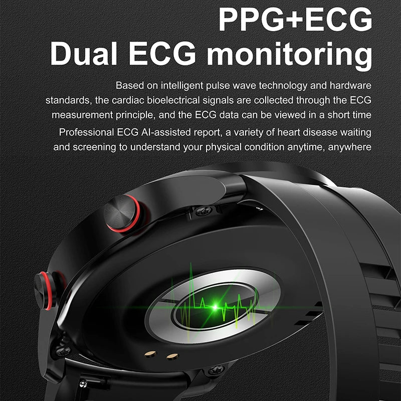 Smartwatch ECG & PPG Monitoring Calling Function