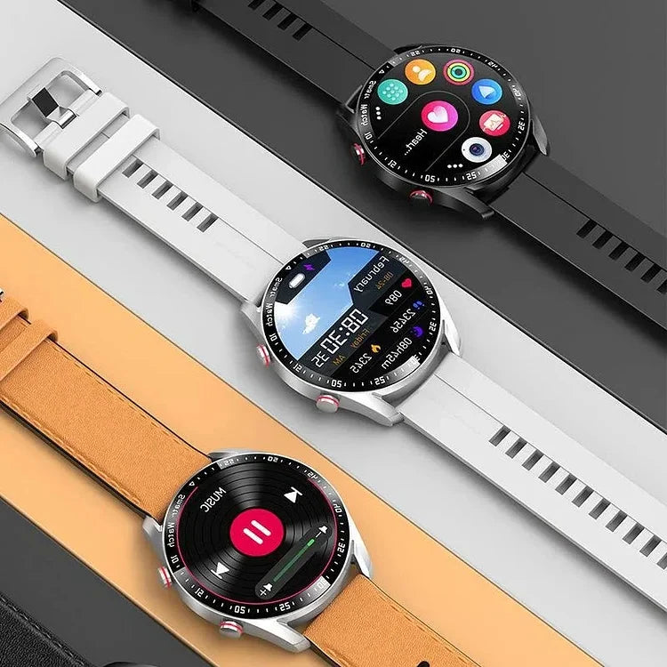 Smartwatch Glucose & Vital Sign Tracking Bluetooth Calling