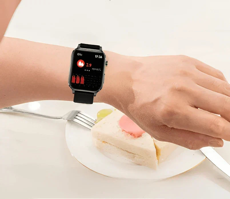 Smartwatch Needle-Free Blood Sugar Tracking App Alerts