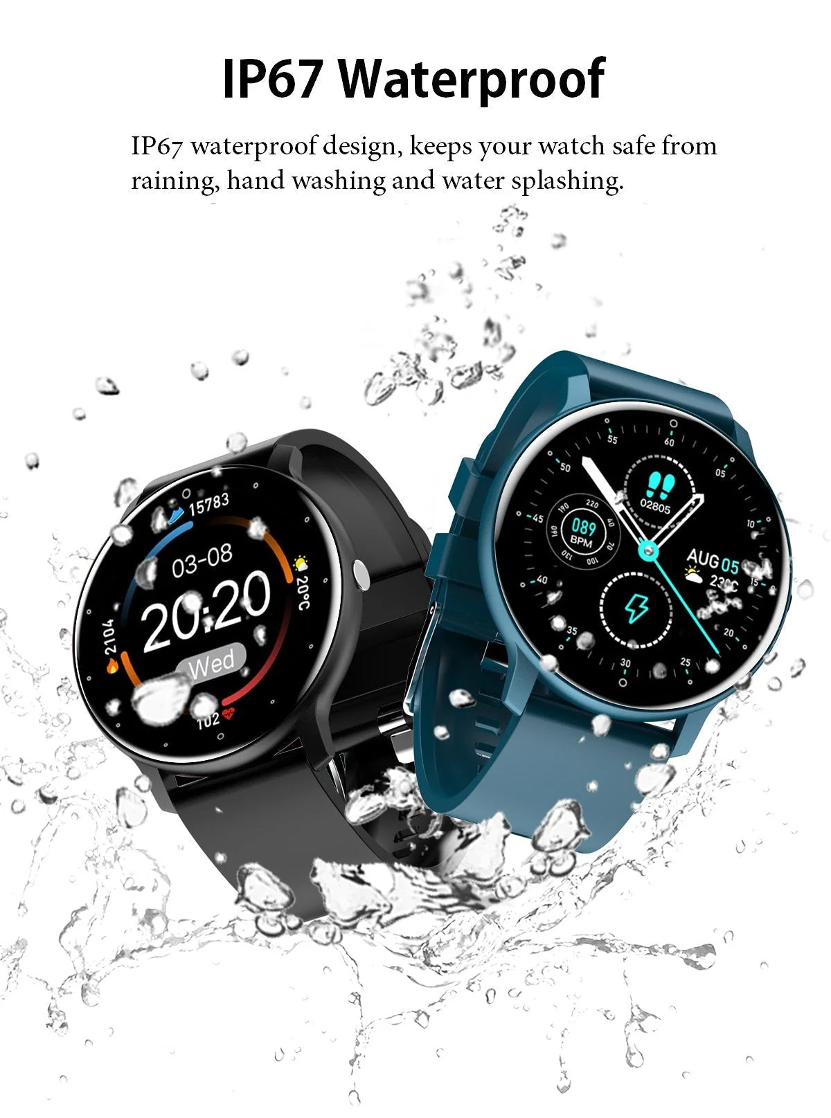 Smartwatch Ultra-Thin Full Touchscreen Waterproof