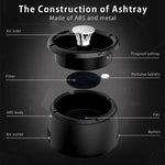 Smokeless Ashtray Activated Carbon Filter Rechargeable Five-Hour Battery