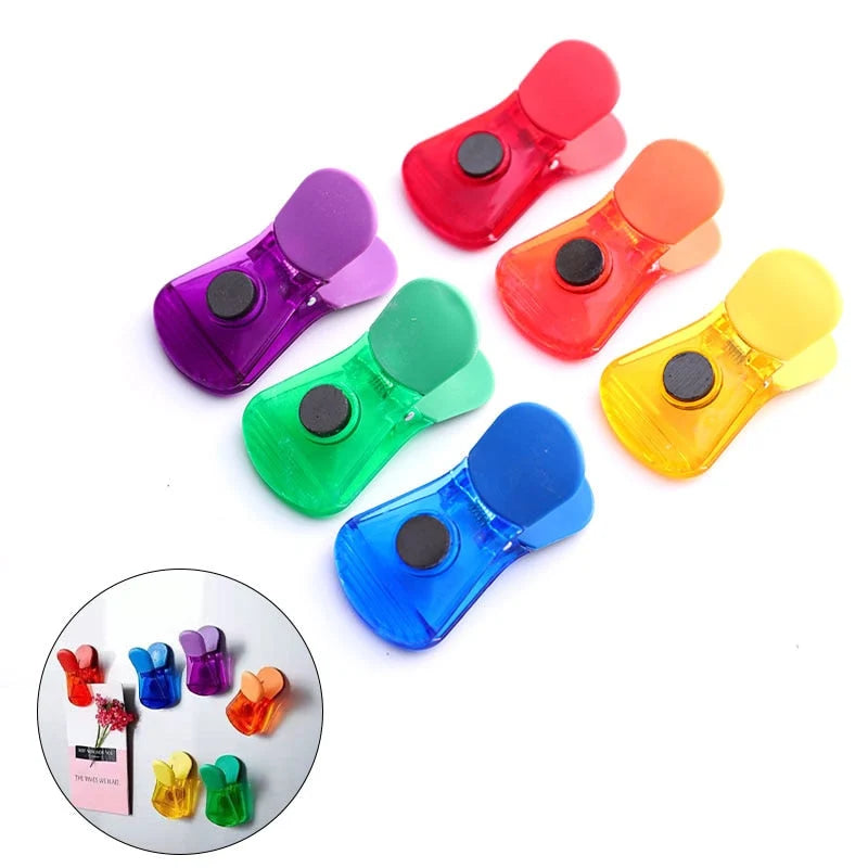 Snack Bag Clips Magnetic Back Set of 6