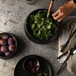 Snack Bowl Porcelain Matte Black Finish