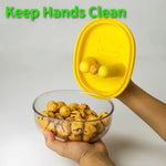 Snack Bowl Silicone One-Press Dispenser