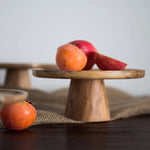 Snack Plate Round Wood Japanese-Inspired Design Five Sizes