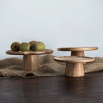 Snack Plate Round Wood Japanese-Inspired Design Five Sizes