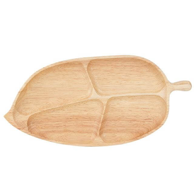 Snack Plates Fish-Shaped Natural Fir Wood