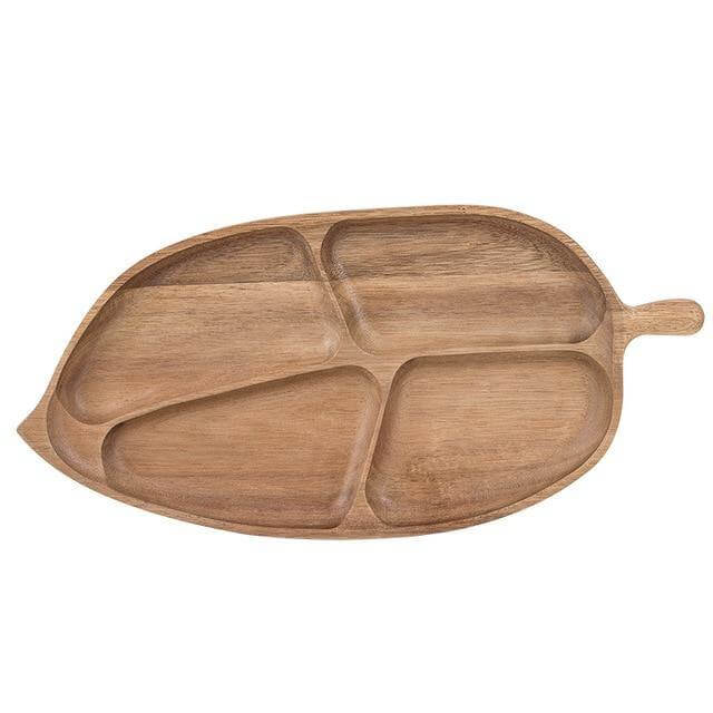 Snack Plates Fish-Shaped Natural Fir Wood