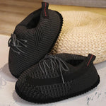 Sneaker Slippers Plush Fleece Lining Non-Slip Sole