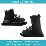 Snow Glider Shoes Adjustable Boot Attachment Lightweight