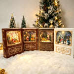 Snow Globe Decoration Santa Scene LED Light