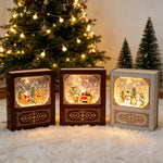Snow Globe Decoration Santa Scene LED Light