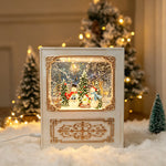 Snow Globe Decoration Santa Scene LED Light