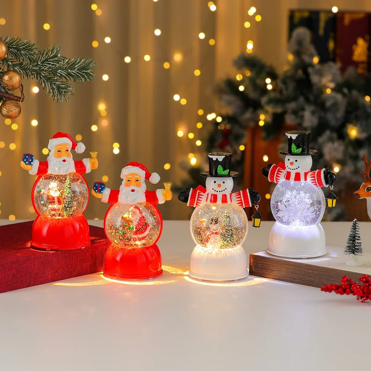 Snow Globe LED Illuminated Battery Powered