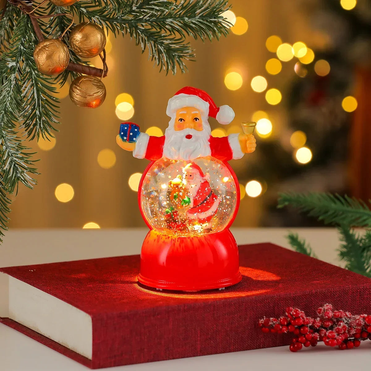 Snow Globe LED Illuminated Battery Powered