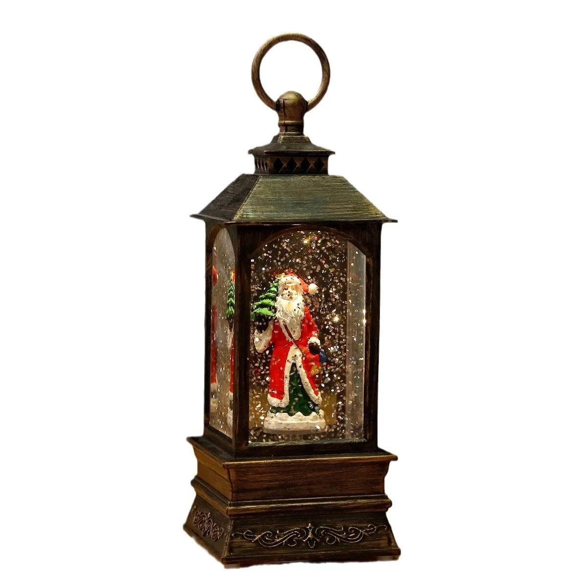 Snow Globe Lantern Illuminated Compact Durable