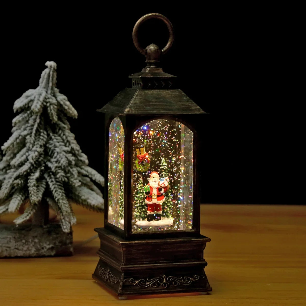 Snow Globe Lantern Illuminated Compact Durable