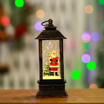 Snow Globe Lantern LED Lights & Shimmering Snow