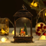 Snow Globe Lantern Sparkling Snow Effect & Warm Light