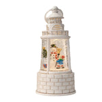 Snow Lantern Moving Snowman Scene & Warm LED Light