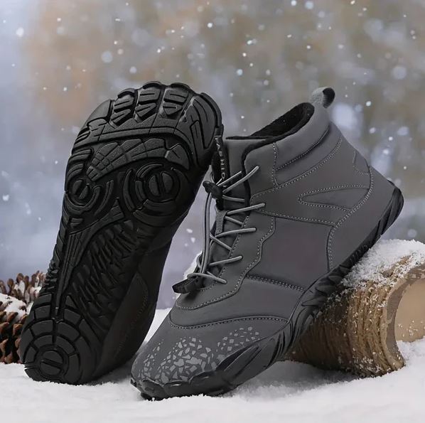 Snow Shoes Fleece-Lined Waterproof Canvas & Rubber Outsole