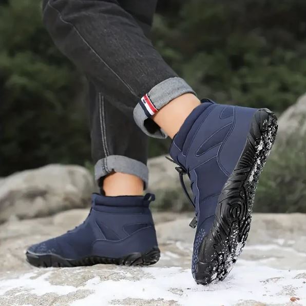 Snow Shoes Fleece-Lined Waterproof Canvas & Rubber Outsole