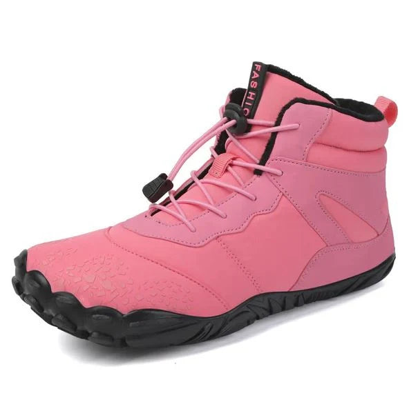 Snow Shoes Fleece-Lined Waterproof Canvas & Rubber Outsole
