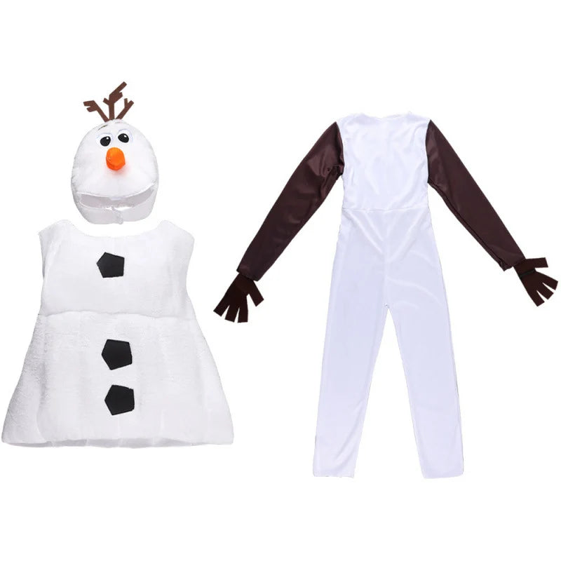 Snowman Costume Plush Body Soft Comfortable Fit