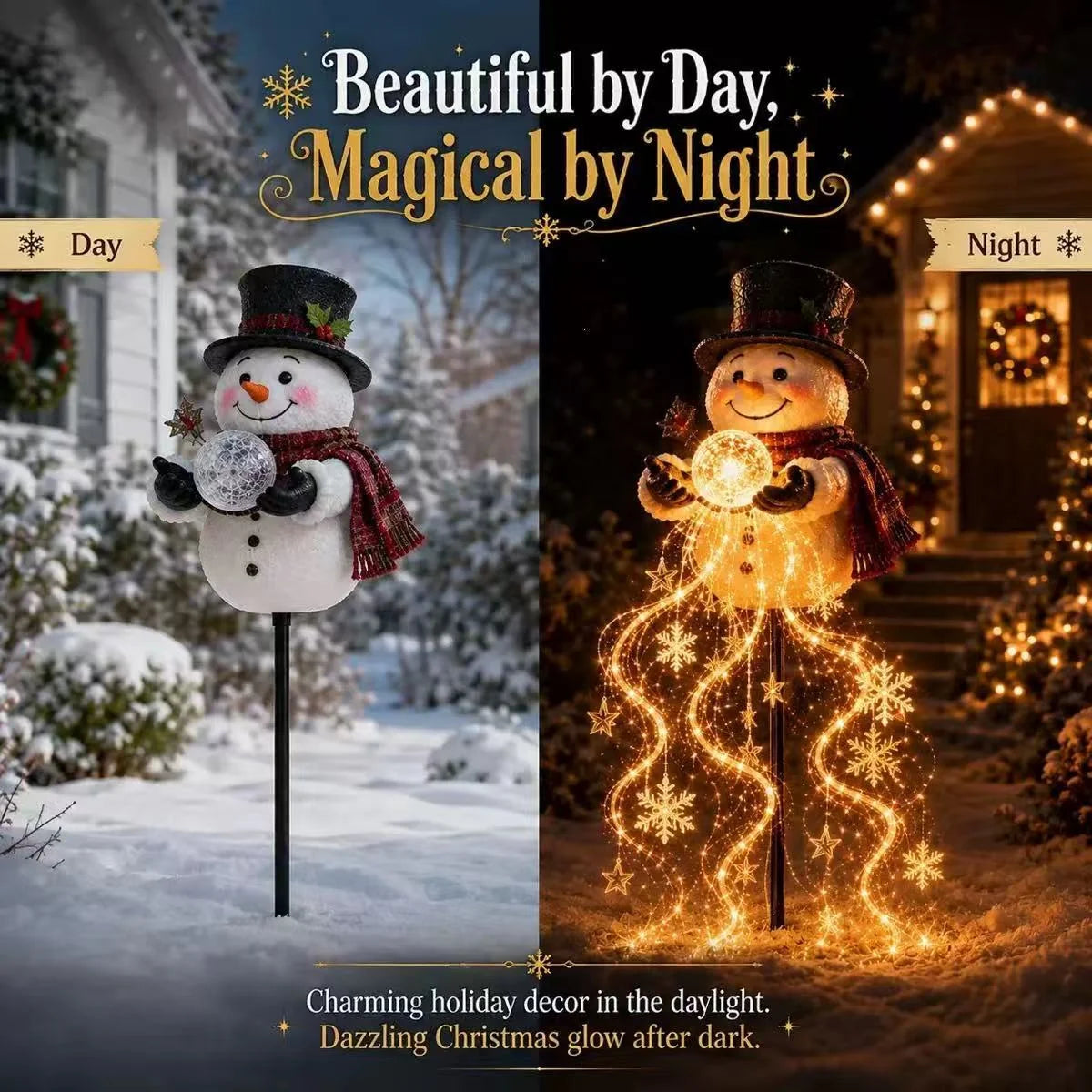 Snowman Figure Integrated LED Weatherproof Indoor Outdoor Decoration