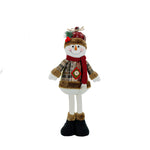 Snowman Figure Textile Body Sturdy Plastic Base
