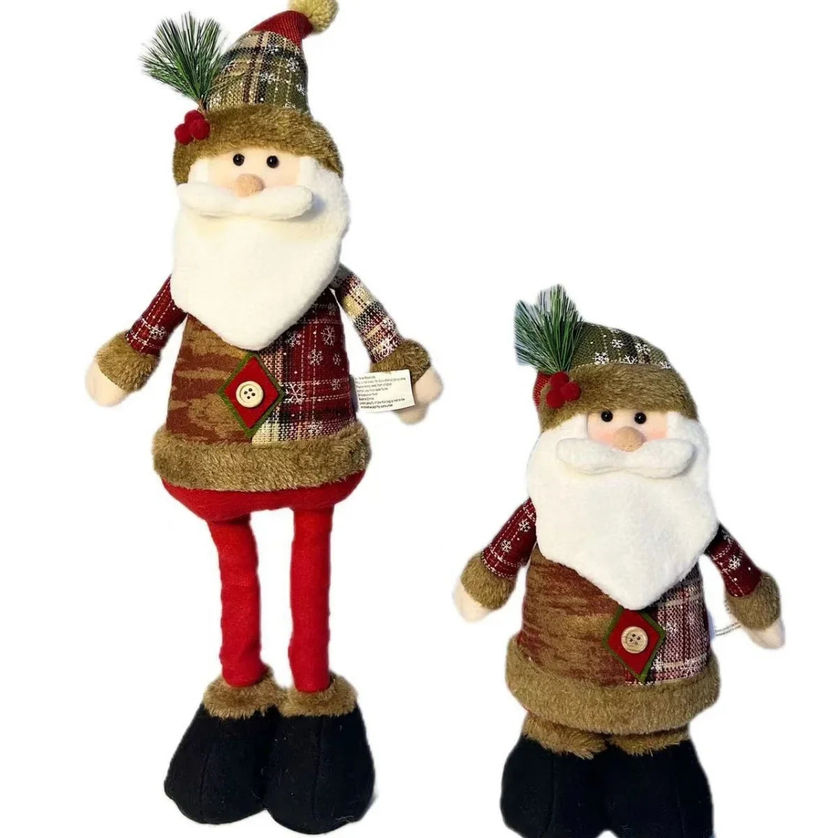 Snowman Figure Textile Body Sturdy Plastic Base