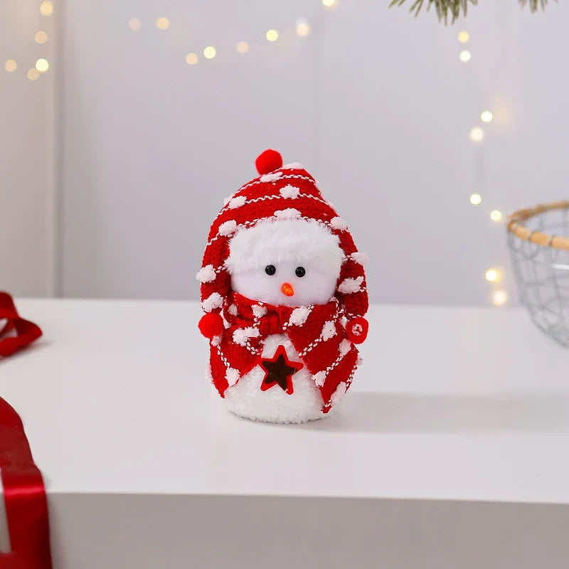 Snowman Figurine Soft Fabric & Festive Design Multiple Sizes