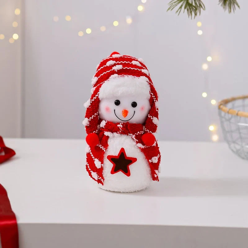 Snowman Figurine Soft Fabric & Festive Design Multiple Sizes