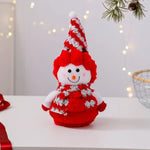 Snowman Figurine Soft Fabric & Festive Design Multiple Sizes