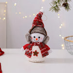 Snowman Figurine Soft Fabric & Festive Design Multiple Sizes