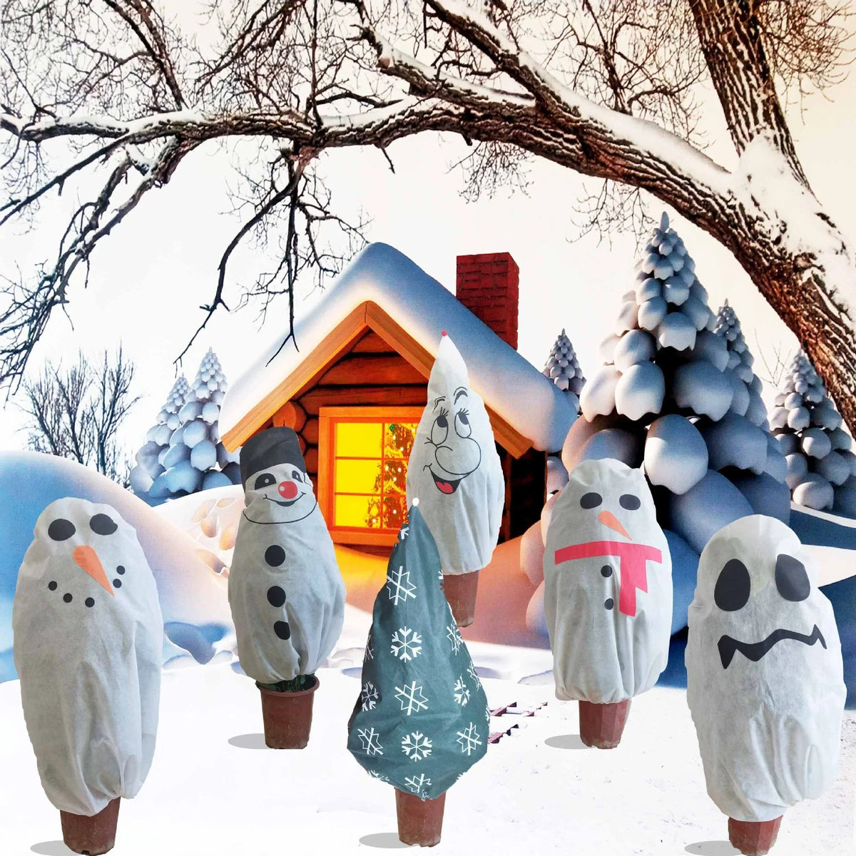 Snowman Figurine Weatherproof Indoor Outdoor
