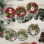 Snowman Ornament Felt & Cardboard Easy Hang